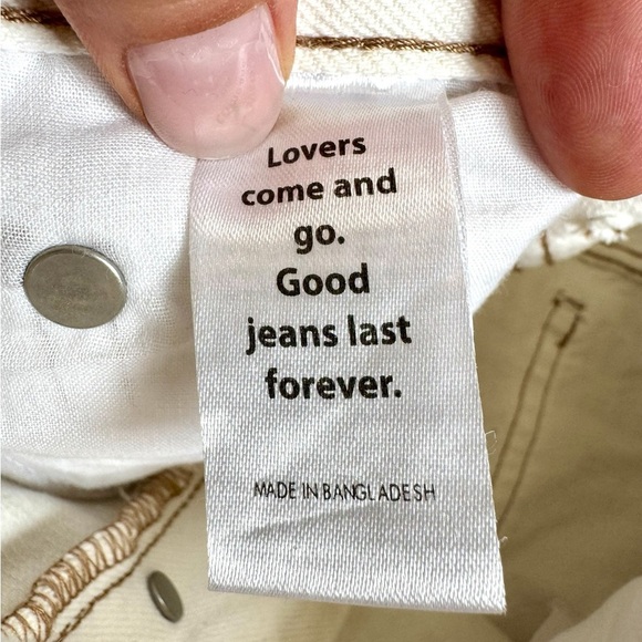 Pacific Sunwear Pac Sun Off White Dad Jeans - Picture 12 of 16